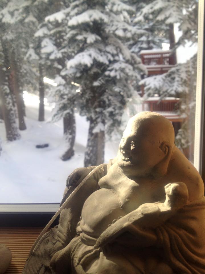 Buddha & Snow-Window